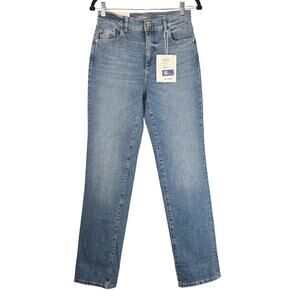 DL1961 Jeans Womens 27 Light Wash Patti Straight High Rise Vintage Ankle Stretch